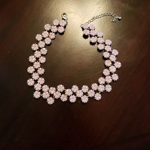 Pink Flower Choker